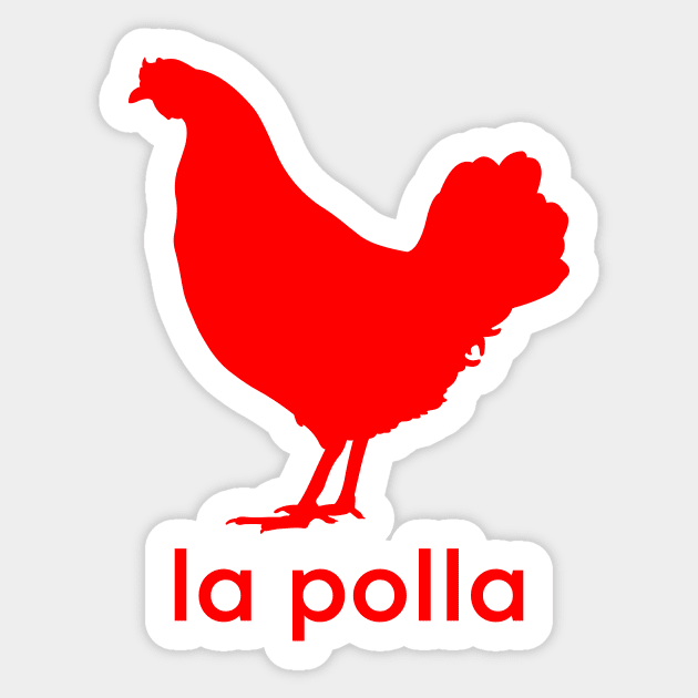 la polla Sticker by BasicBarcelona